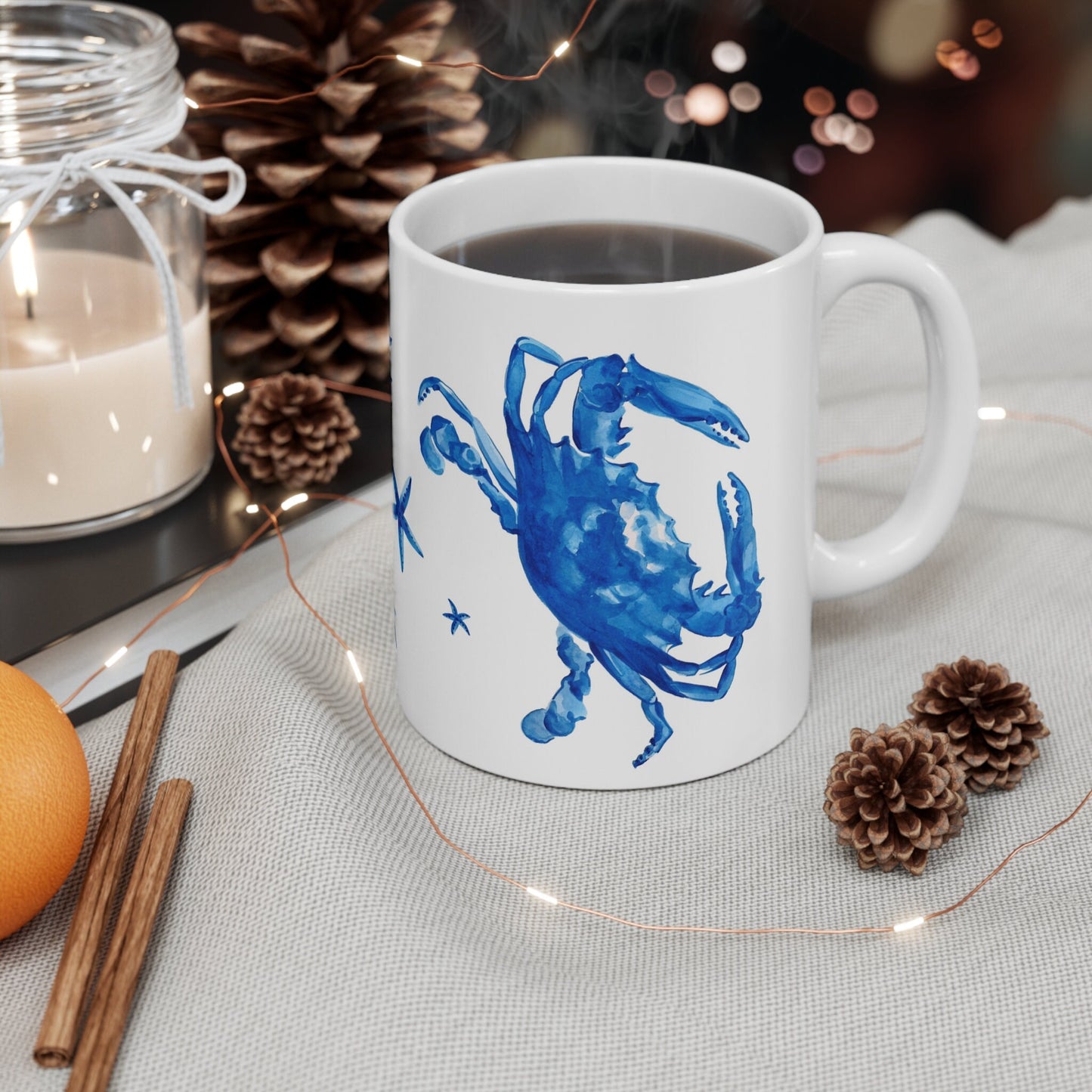 Blue Crab Coffee Mug 11oz