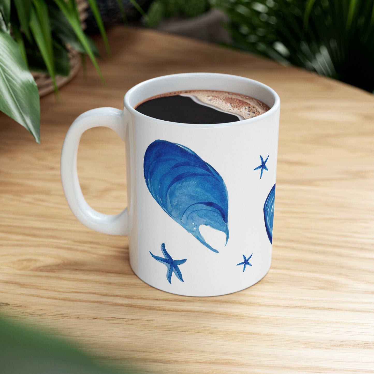 Blue Mussel Coffee Mug 11 oz