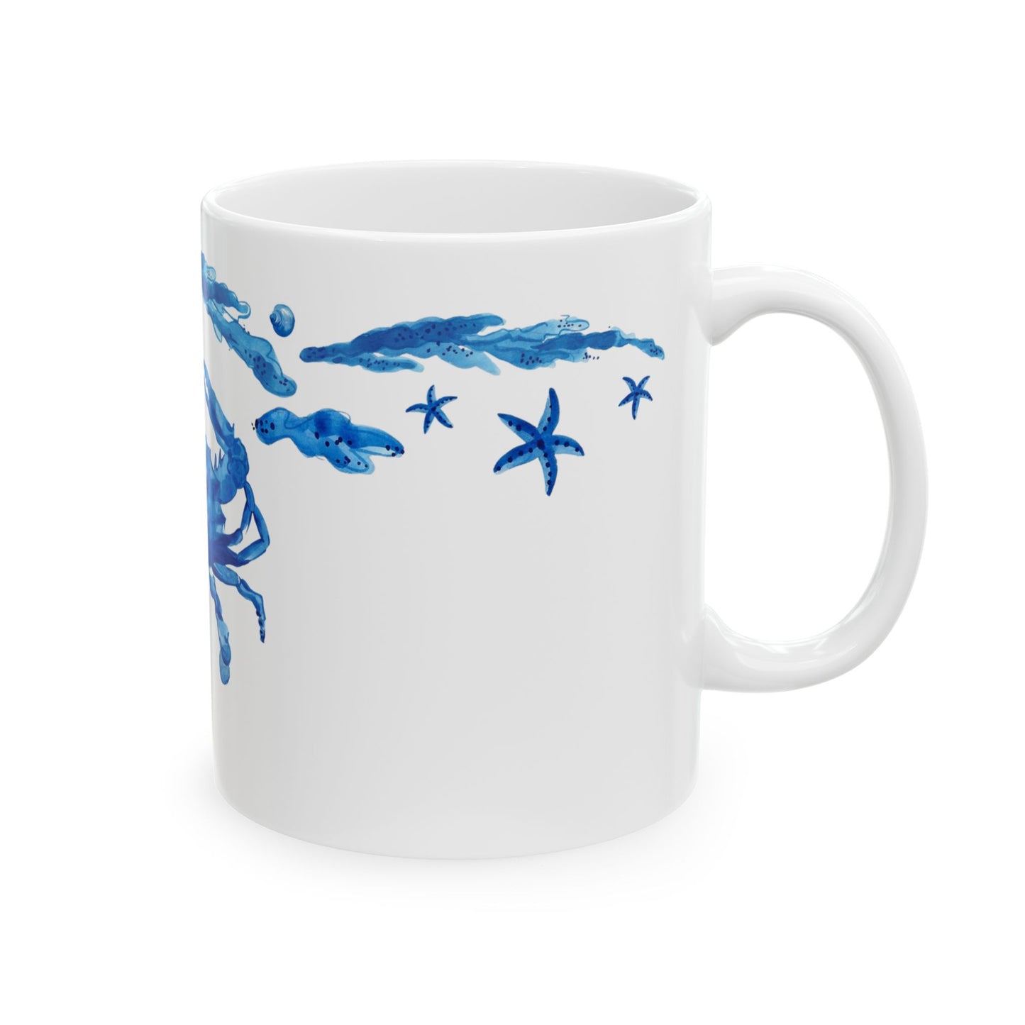 Blue Crab Coffee Mug Center Design 11oz