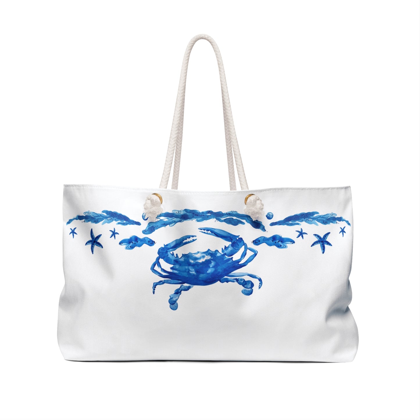 Blue Crab & Seaweed Beach Bag