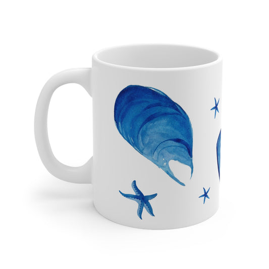 Blue Mussel Coffee Mug 11 oz
