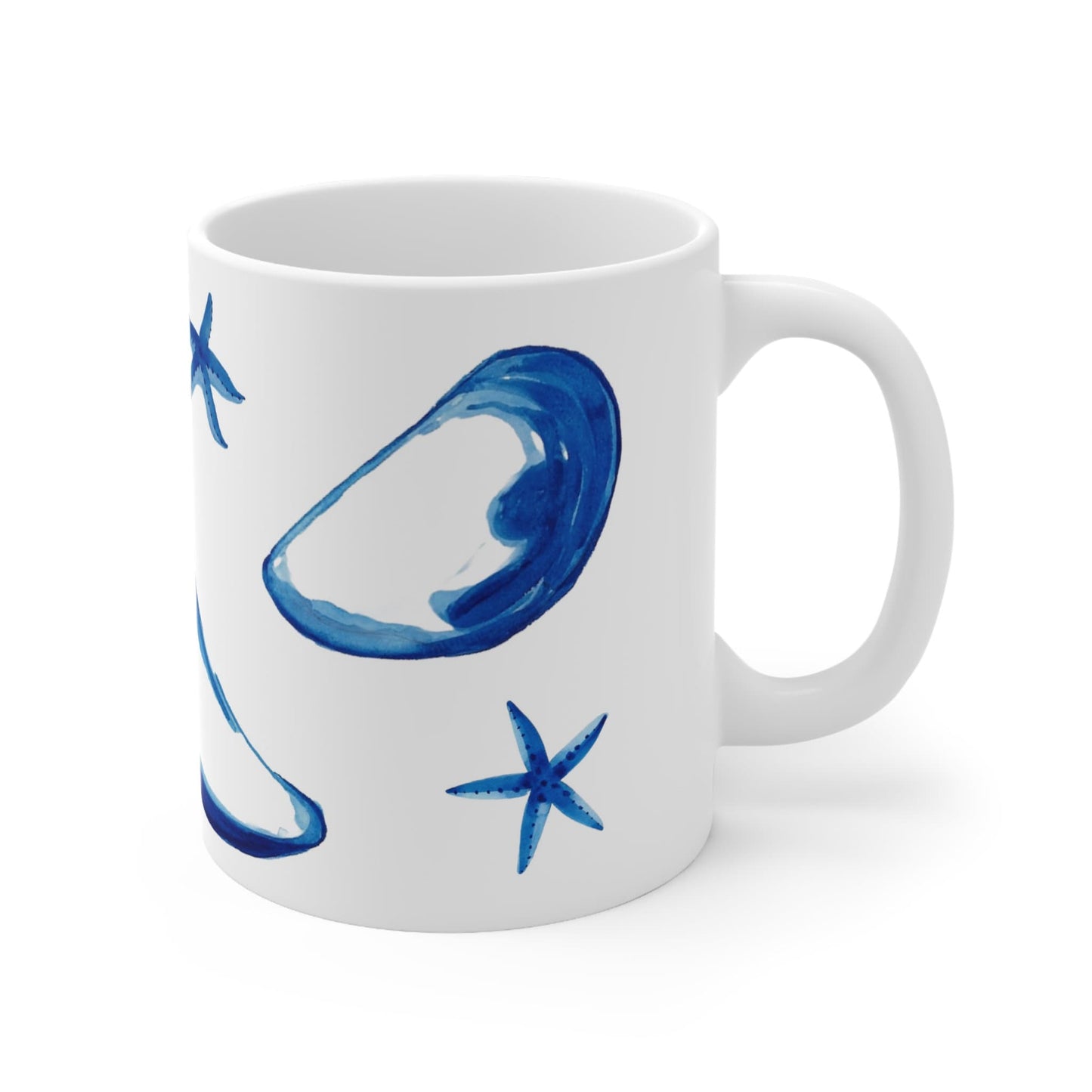 Blue Mussel Coffee Mug 11 oz