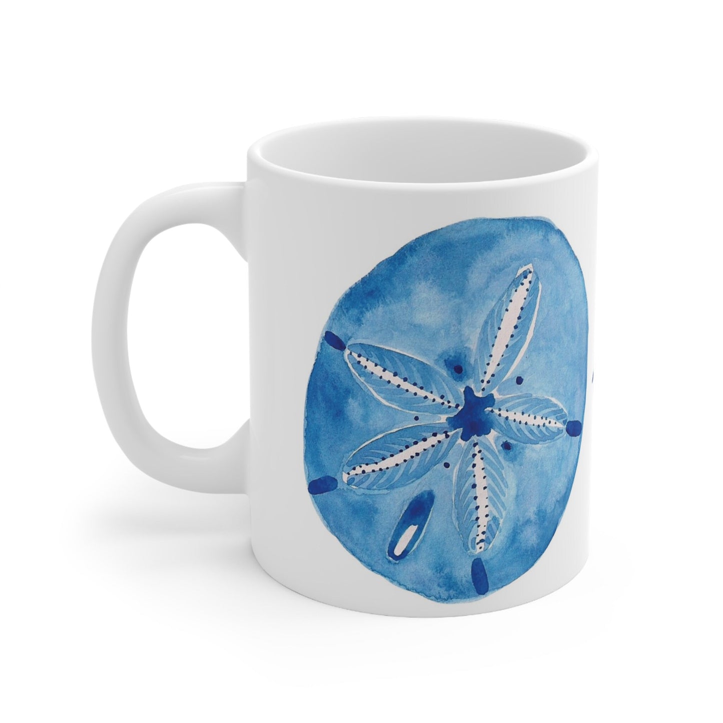 Blue Sand Dollar Coffee Mug 11 oz