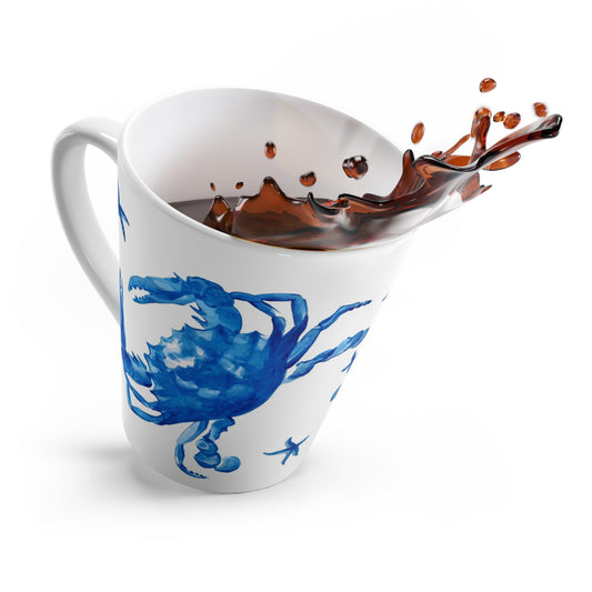 Blue Crab Latte Mug