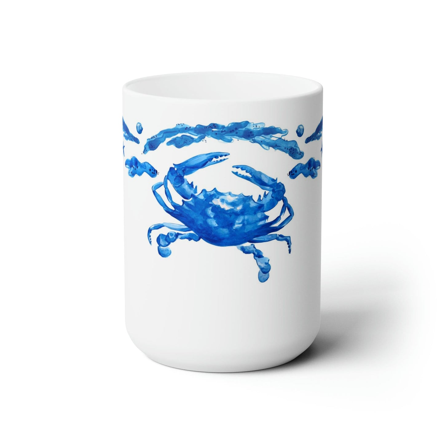 Blue Crab Center Design Coffee Mug 15oz